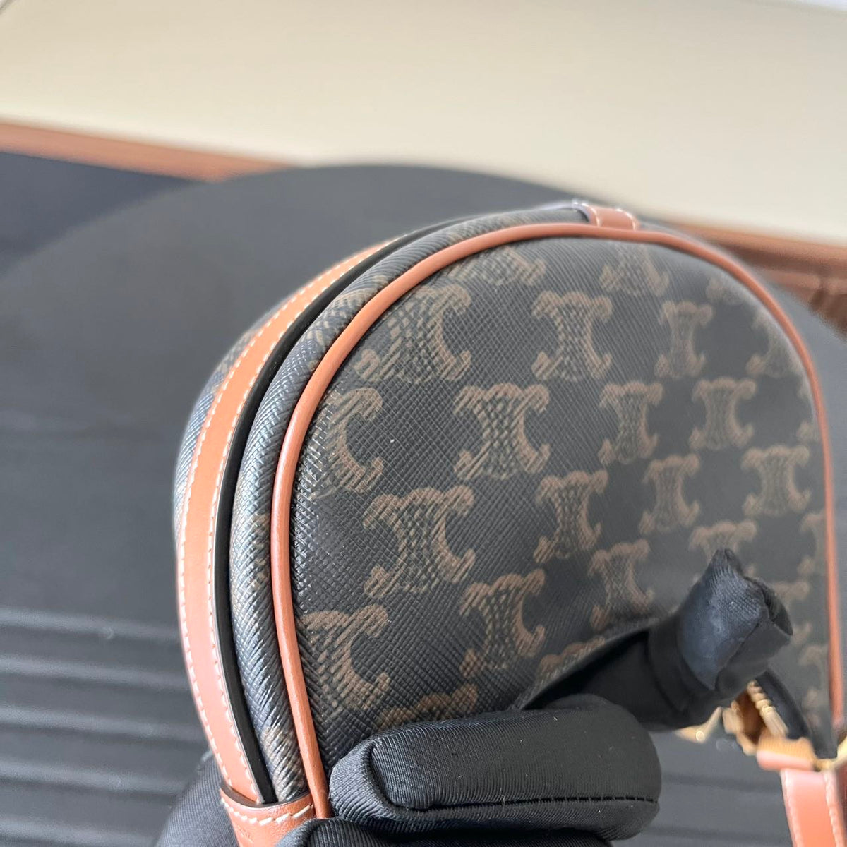 Celine - Ava Triomphe Mini - Cloth - Black - (mini)