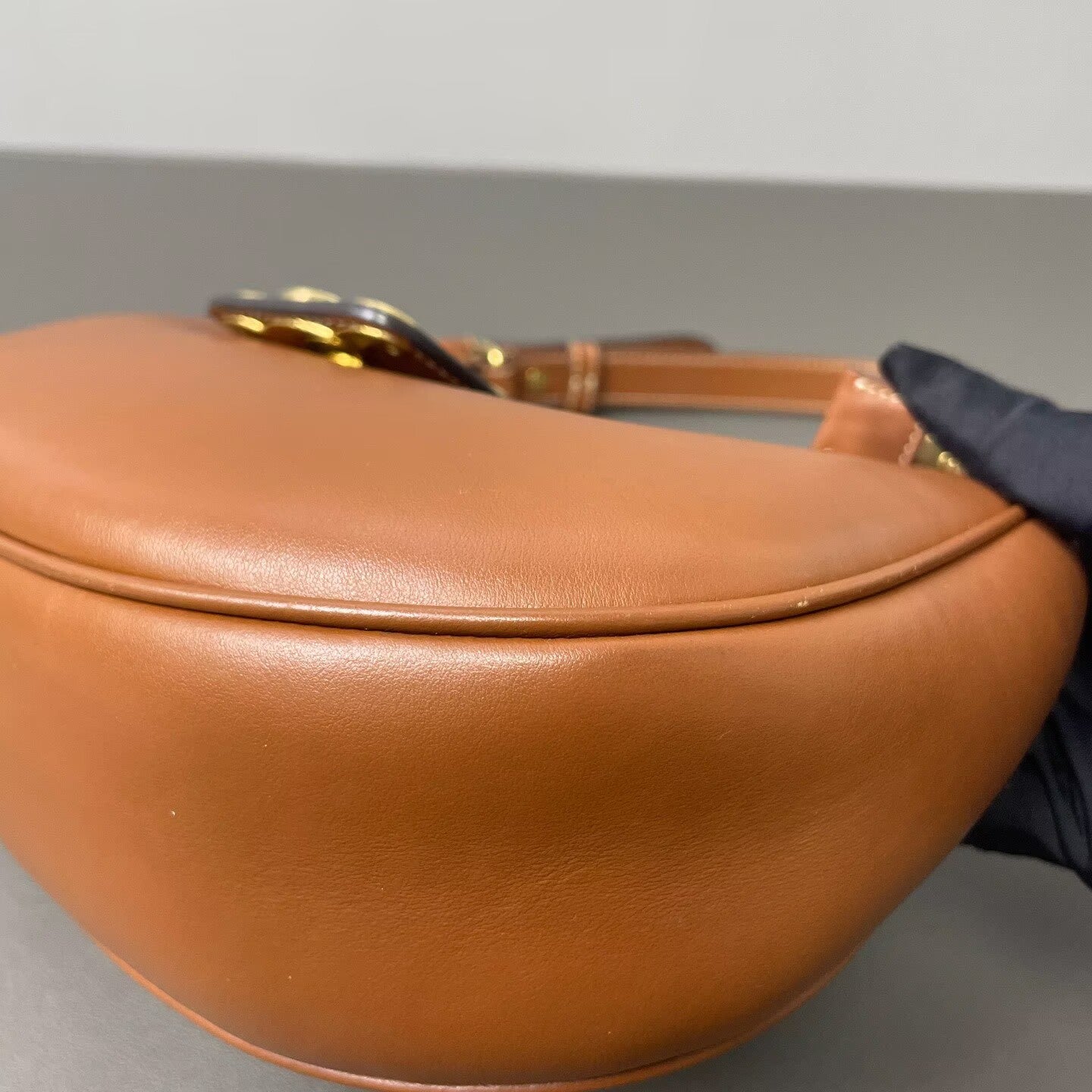 Celine - AVA Triomphe Shoulder Bag - Calf leather - Golden Brown - (mini)