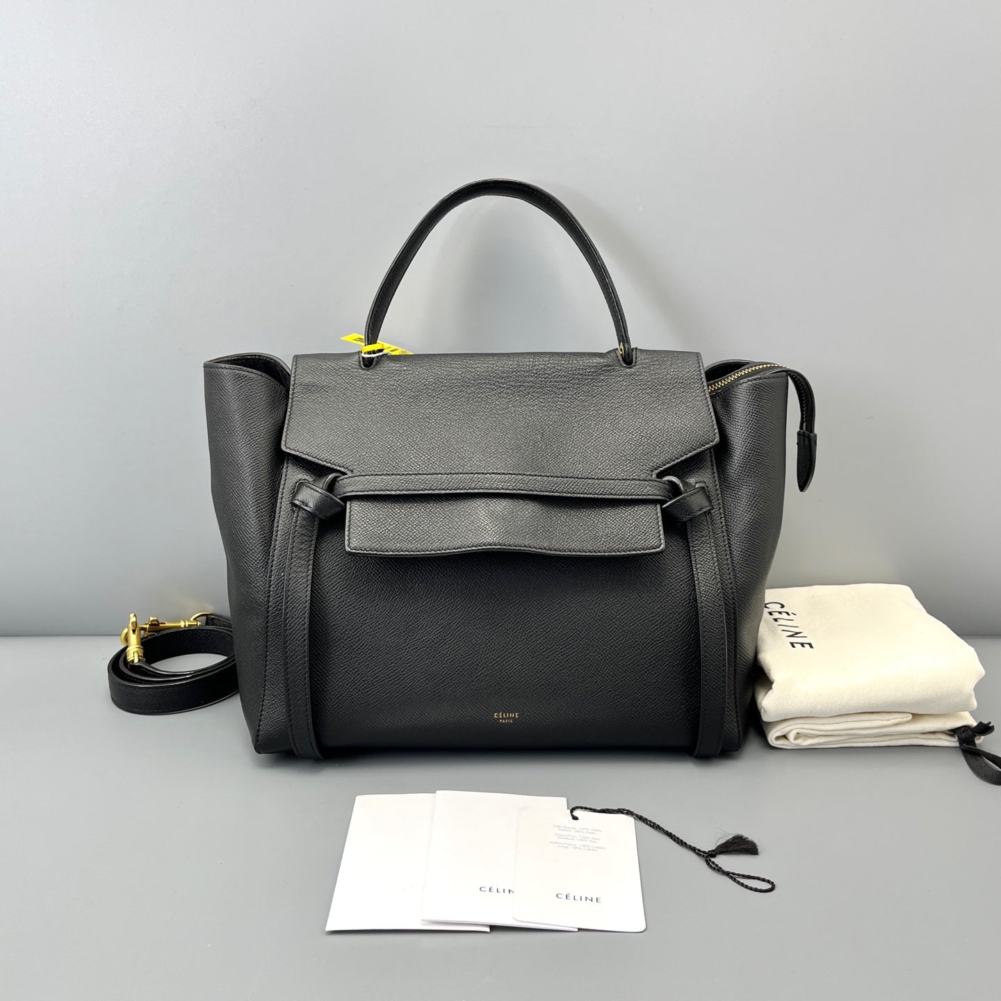 Celine - Belt Bag - Leather - Black
