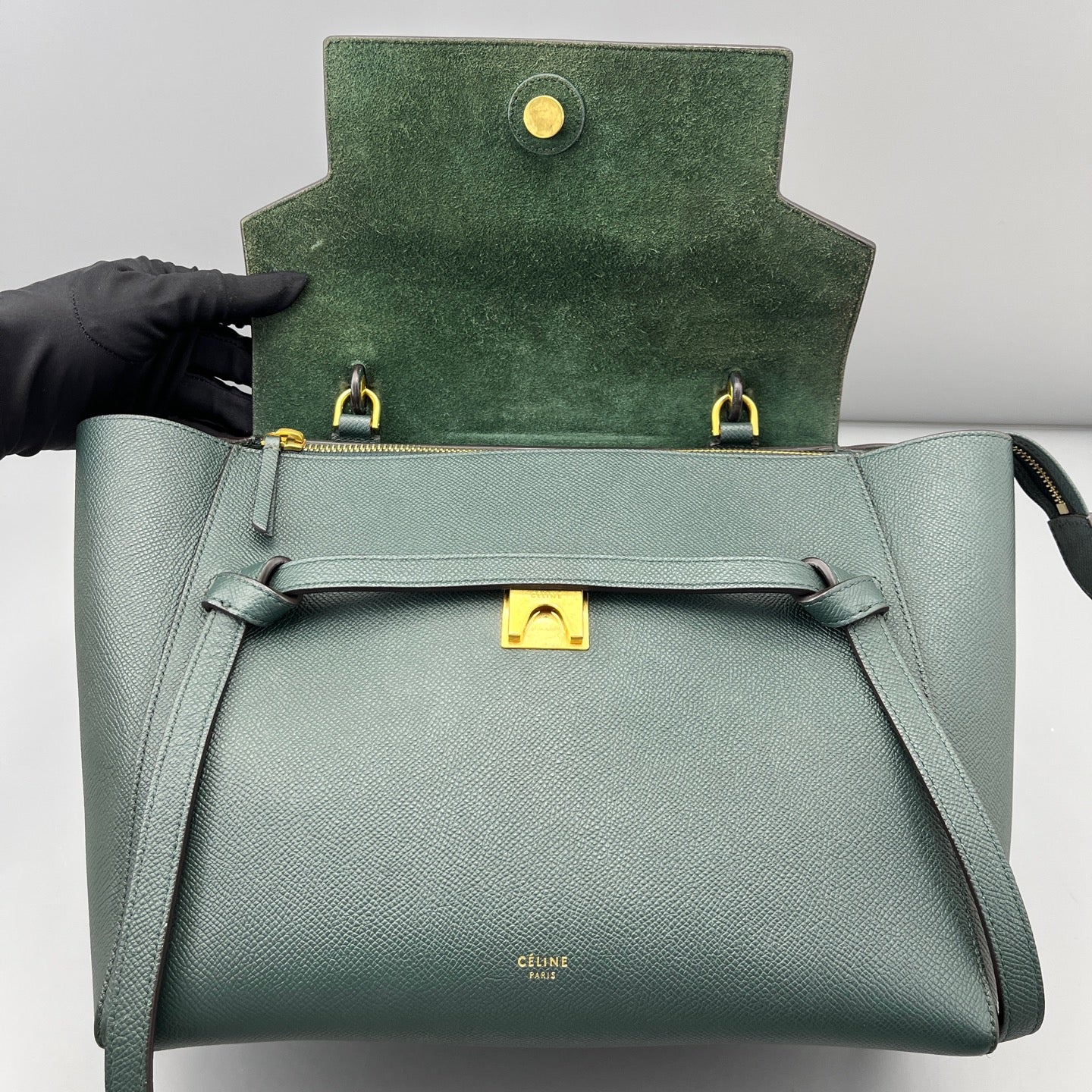Celine - Belt Bag - Leather - Green