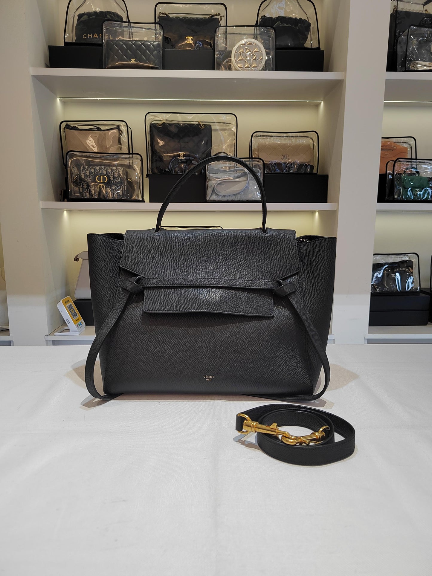 Celine - Belt Bag - Calfskin - Black - (medium)
