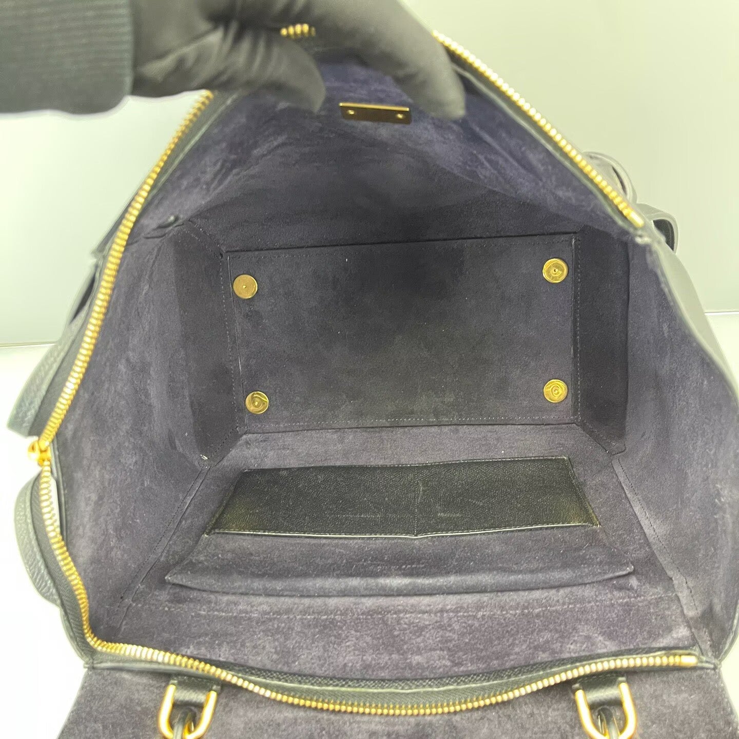 Celine - Belt Bag - Grained calfskin leather - Black - (Medium)