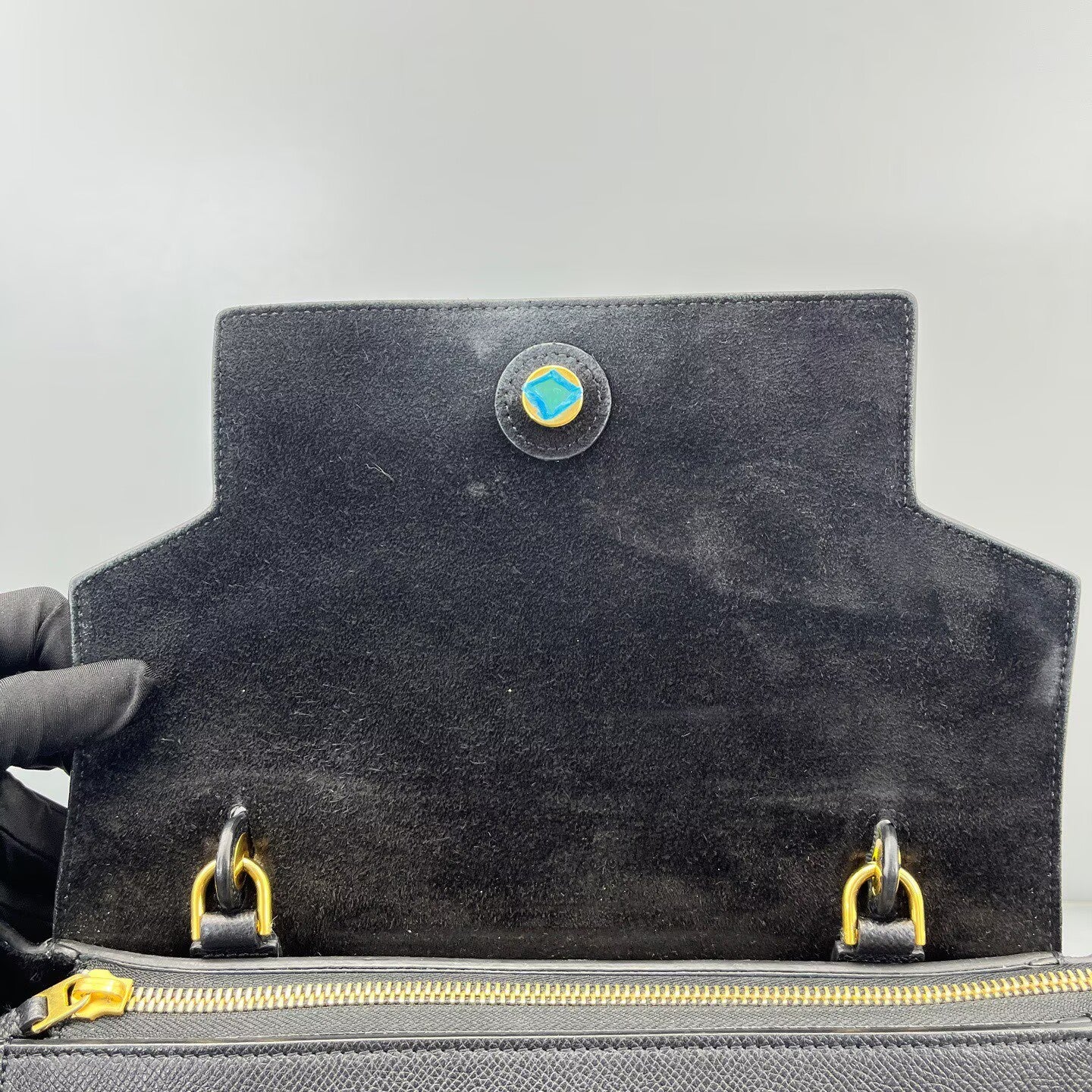 Celine - Belt Bag - Grained calfskin leather - Black - (Medium)