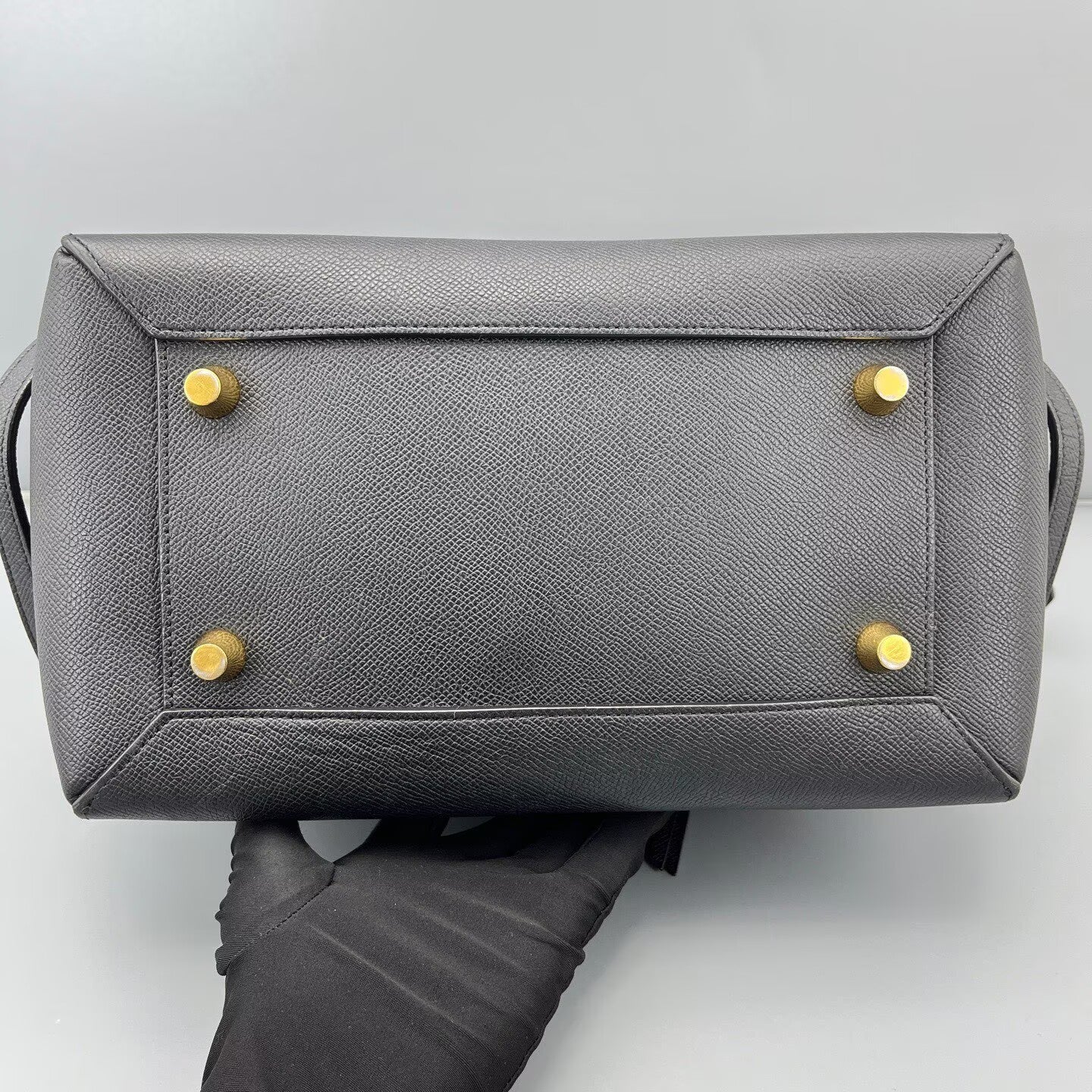 Celine - Belt Bag - Grained calfskin leather - Black - (Medium)
