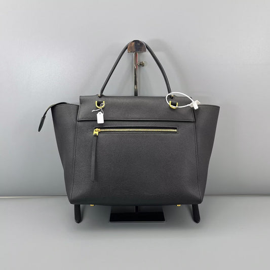 Celine - Belt Bag - Grained calfskin leather - Black - (Medium)