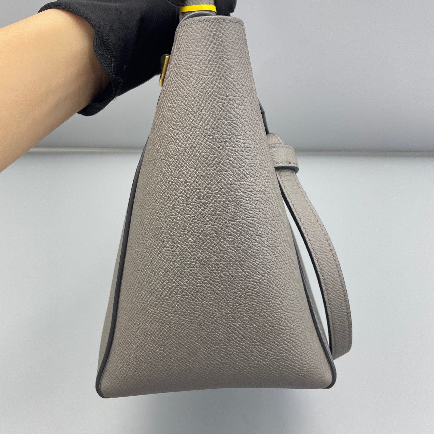 Celine - Belt Bag - Grained calfskin leather - Grey with Gold-Tone Hardware - (small)