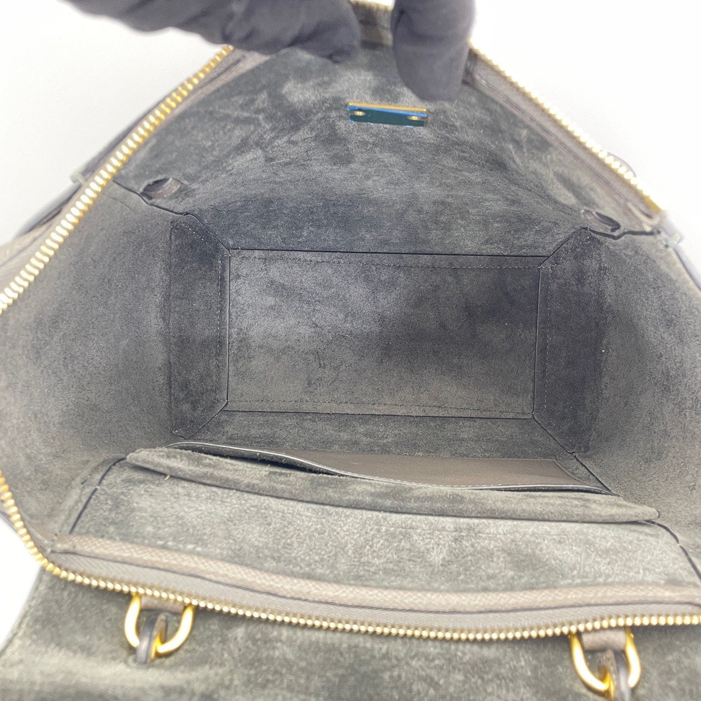Celine - Belt Bag - Grained calfskin leather - Grey with Gold-Tone Hardware - (small)