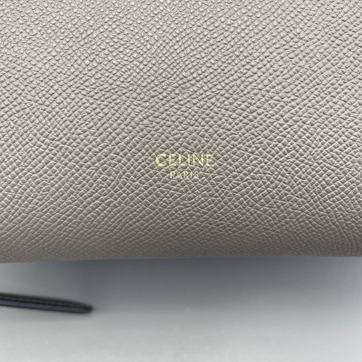 Celine - Belt Bag - Grained calfskin leather - Grey with Gold-Tone Hardware - (small)