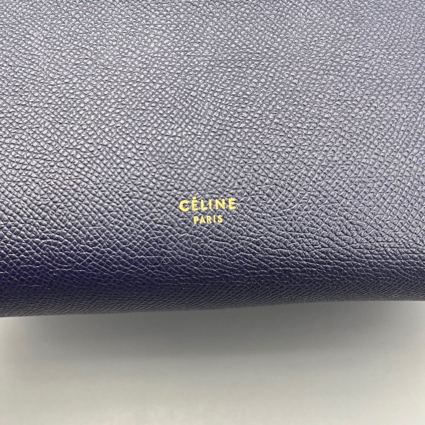 Celine - Belt Bag - Grained calfskin leather - Navy Blue with Gold-Tone Hardware - (Small)