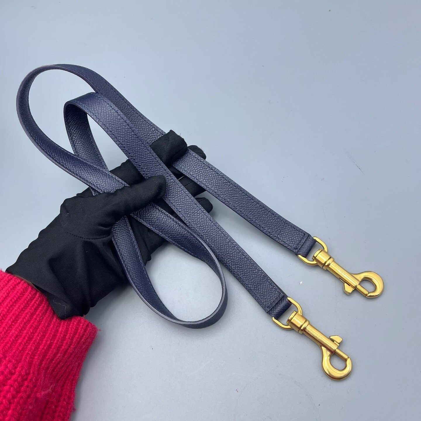 Celine - Belt Bag - Grained calfskin leather - Navy Blue with Gold-Tone Hardware - (Small)