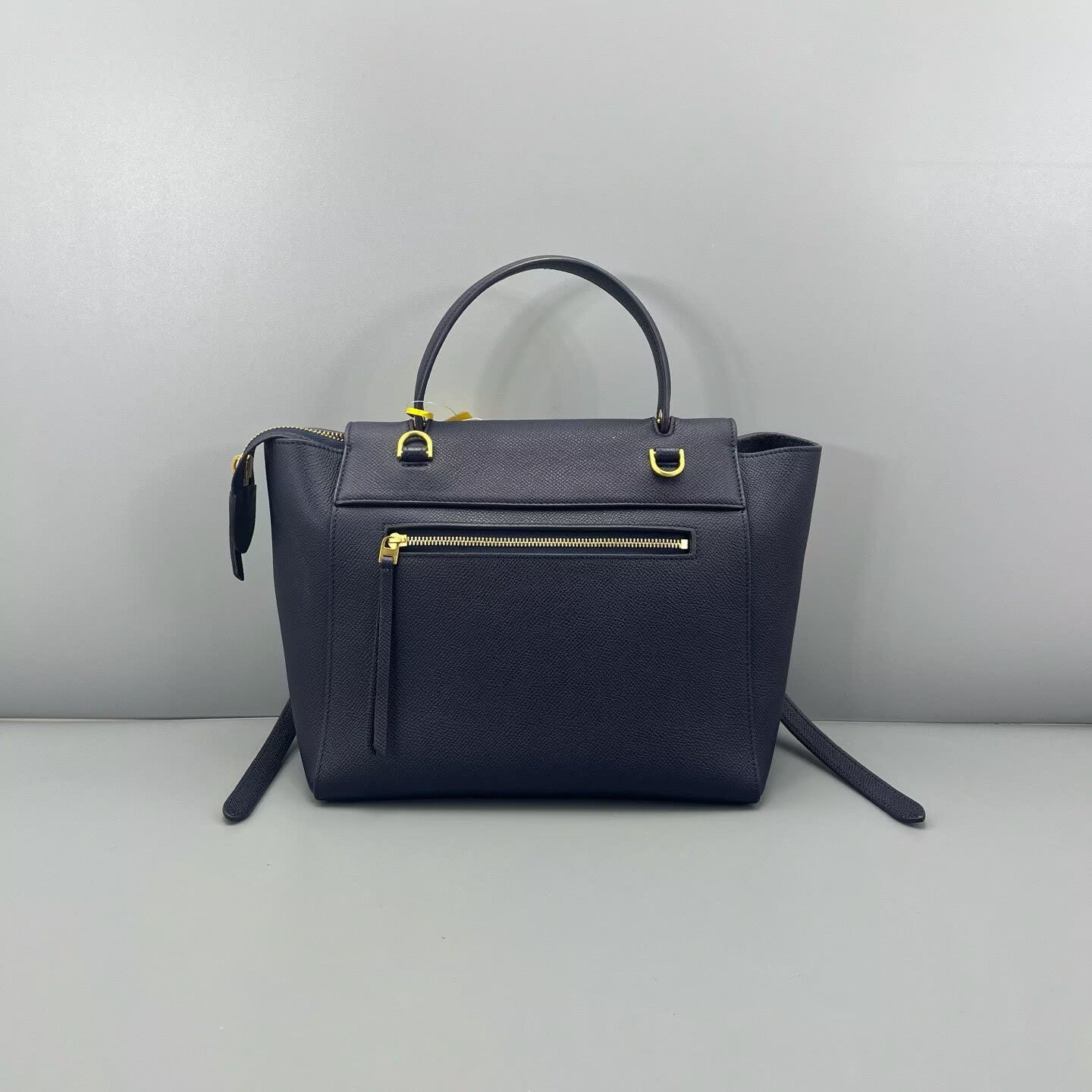 Celine - Belt Bag - Grained calfskin leather - Navy Blue with Gold-Tone Hardware - (Small)