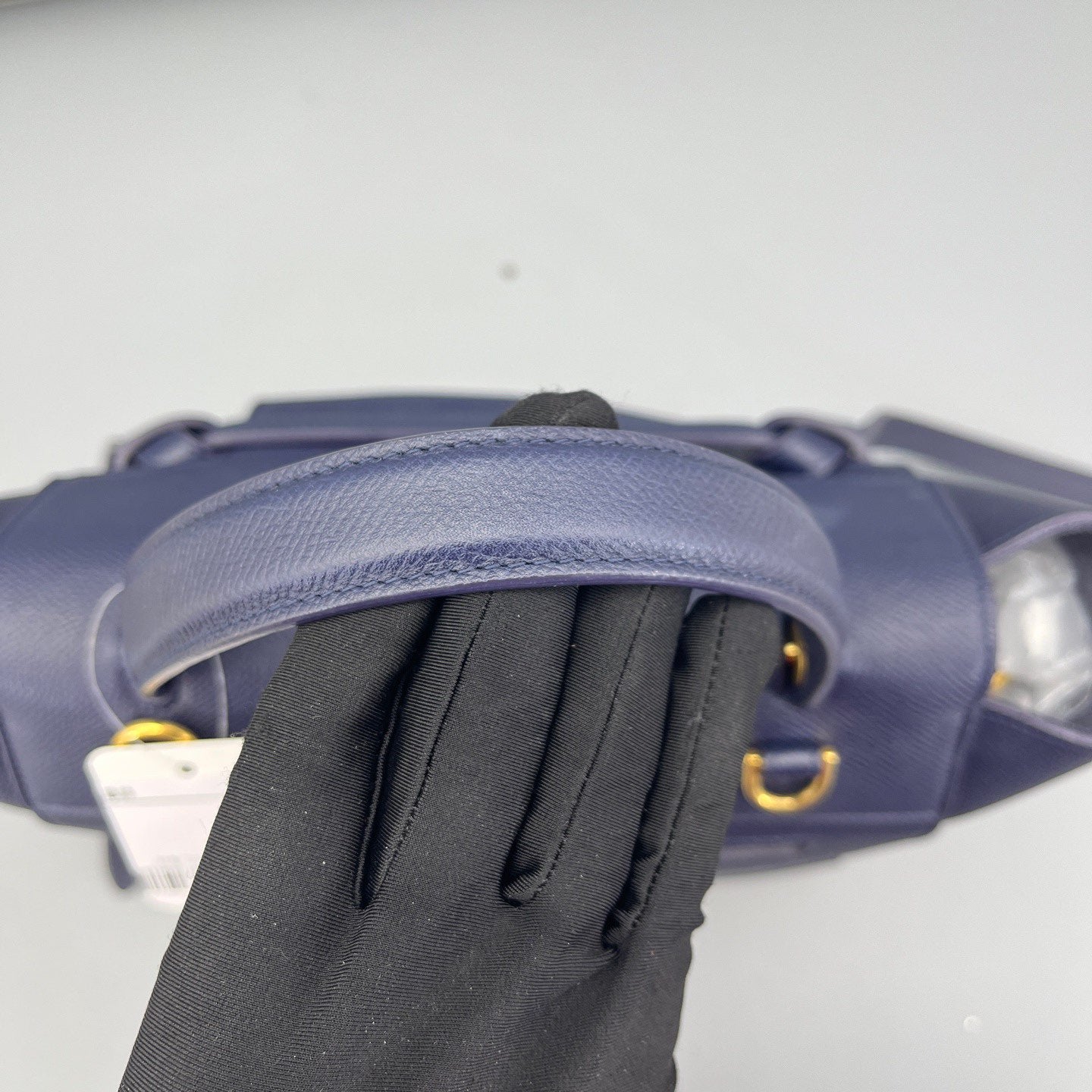 Celine - Belt Bag - Grained calfskin leather - Navy Blue with Gold-Tone Hardware - (Small)