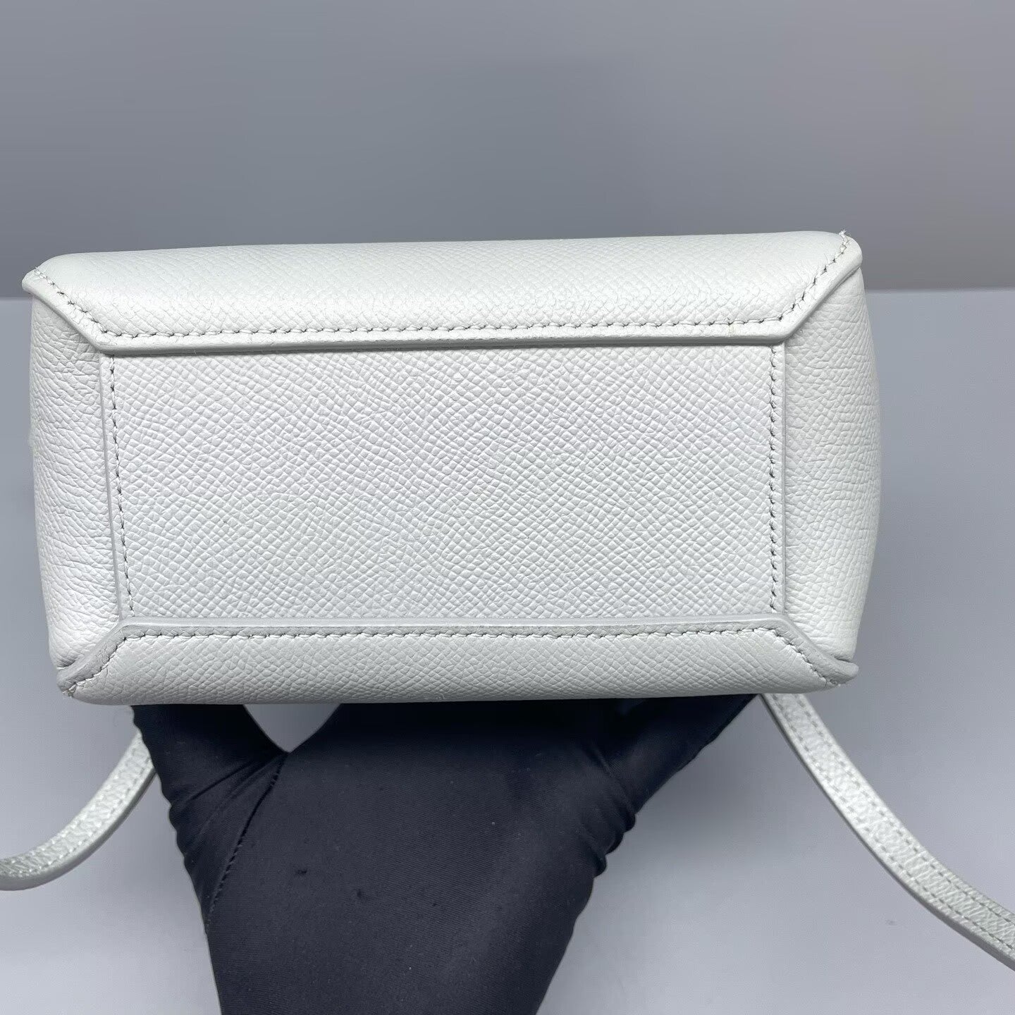 Celine - Belt Bag - Grained leather - Blue-grey - (mini)