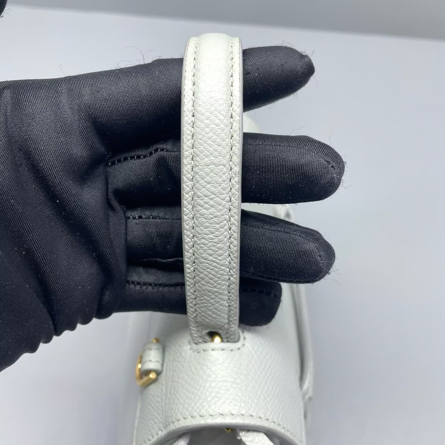 Celine - Belt Bag - Grained leather - Blue-grey - (mini)