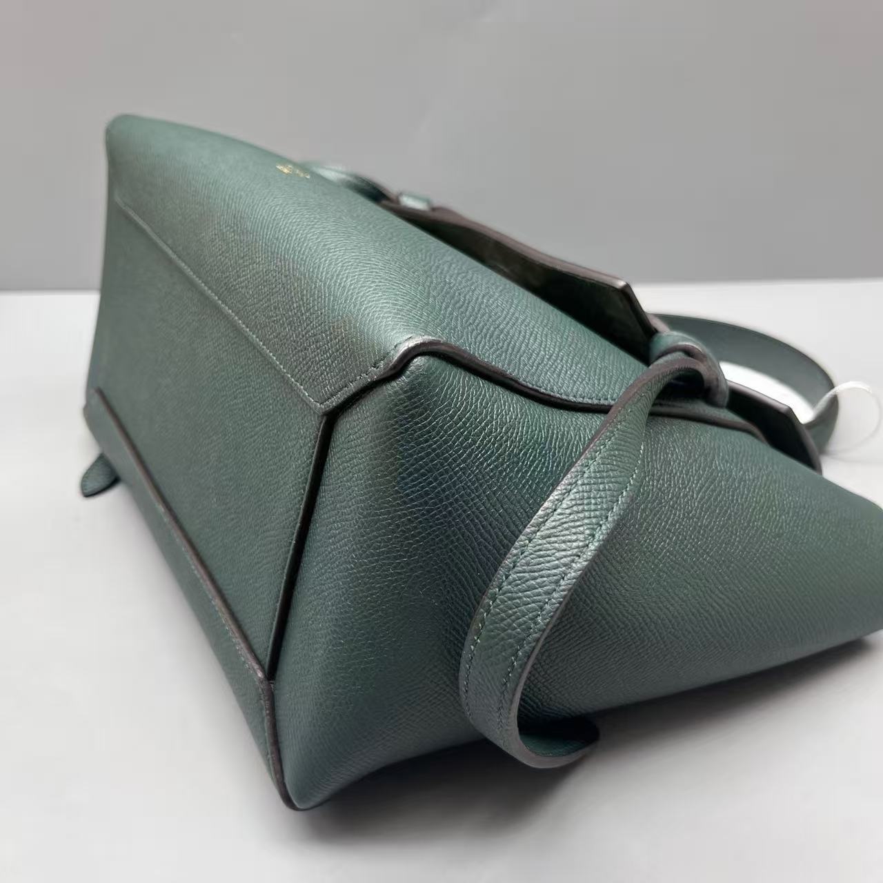 Celine - Belt Bag - Grained leather - Dark Green with Gold-Tone Hardware - (Small)