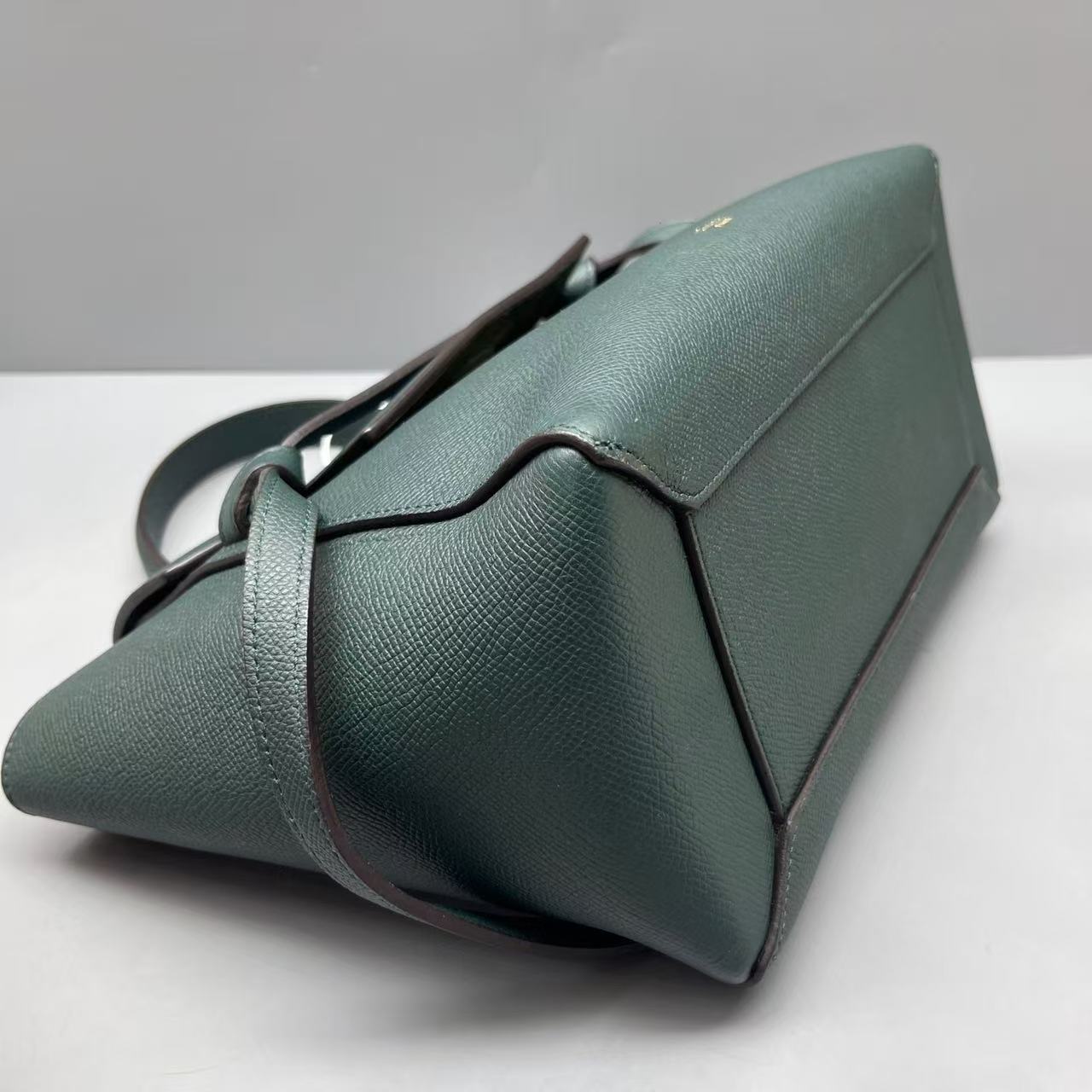 Celine - Belt Bag - Grained leather - Dark Green with Gold-Tone Hardware - (Small)