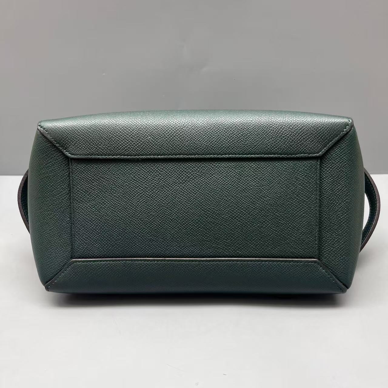 Celine - Belt Bag - Grained leather - Dark Green with Gold-Tone Hardware - (Small)