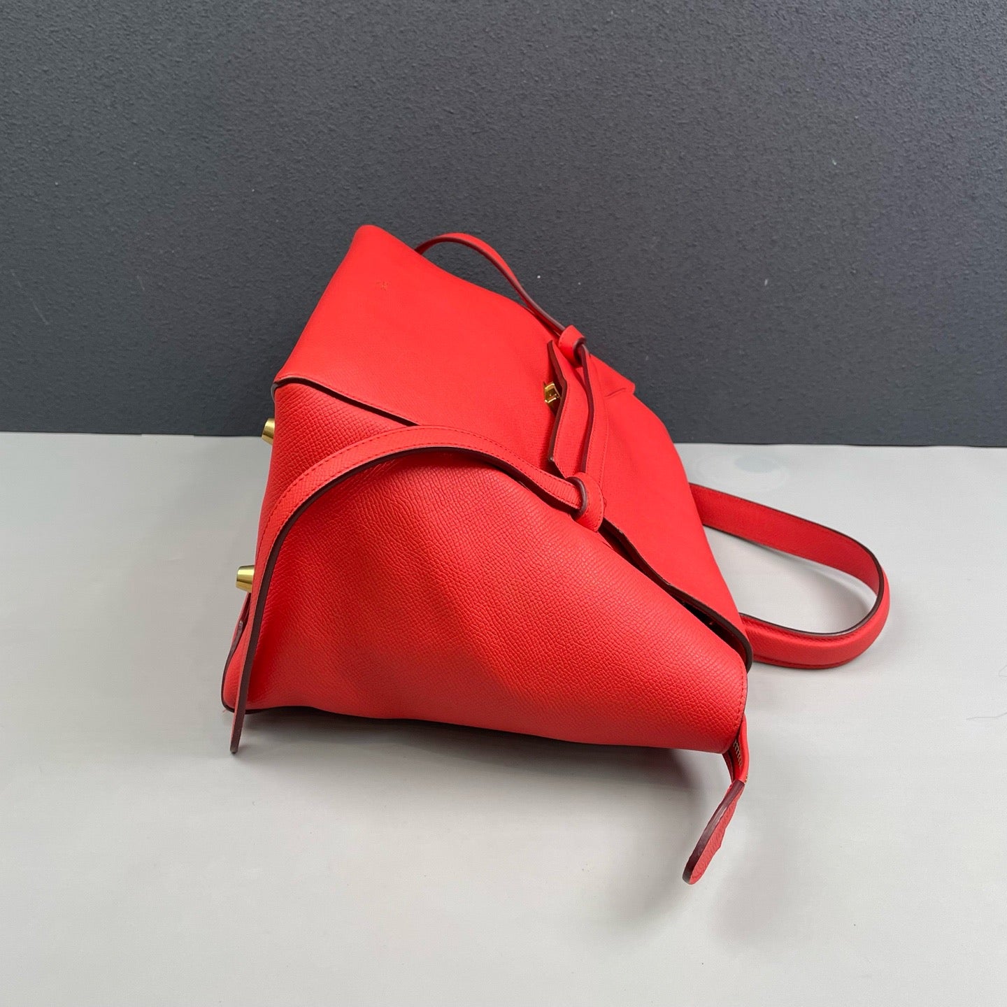 Celine - Belt Bag - Grained leather - Orange-red - (large)