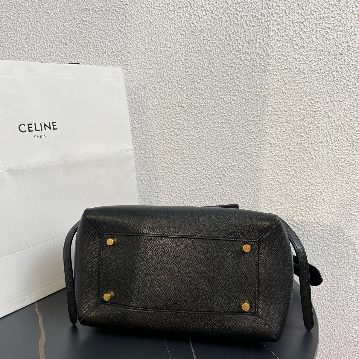 Celine - Belt Bag Large - Leather - Black - (large)