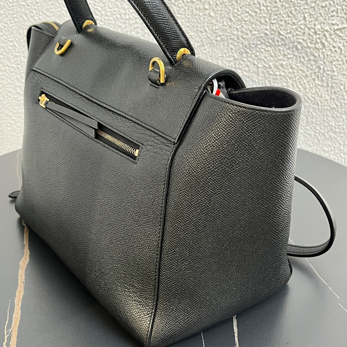 Celine - Belt Bag Large - Leather - Black - (large)