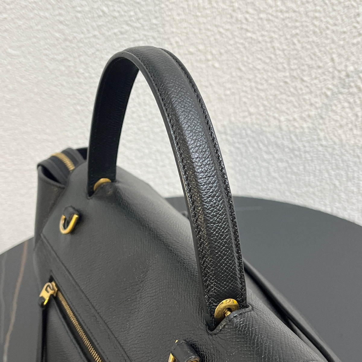 Celine - Belt Bag Large - Leather - Black - (large)