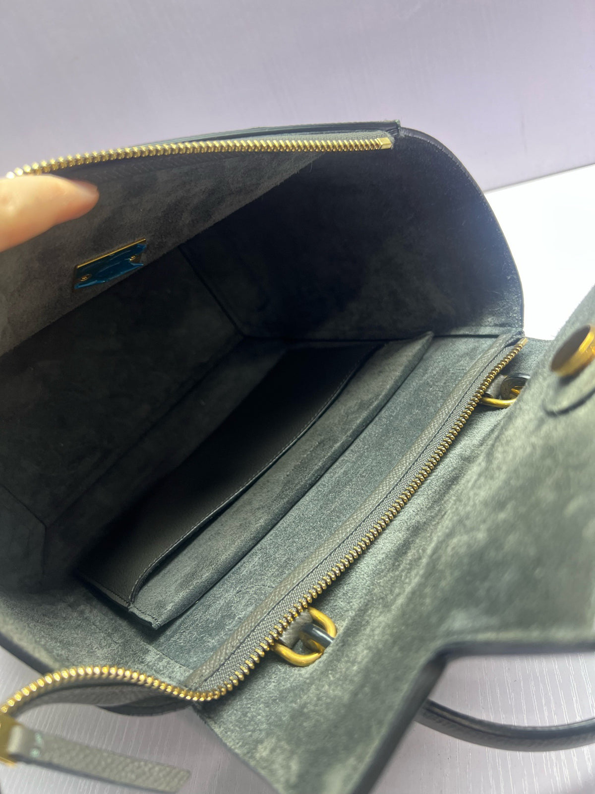 Celine - Belt Bag Large - Leather - Grey - (large)