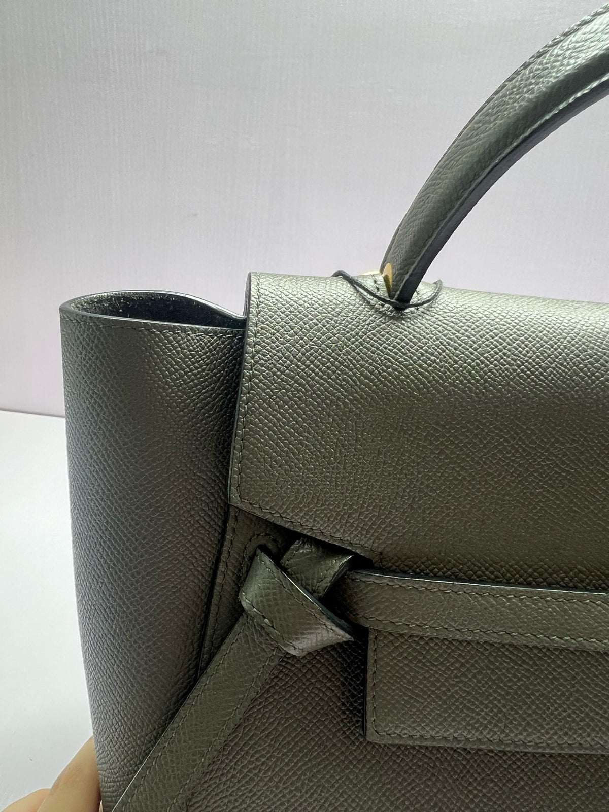 Celine - Belt Bag Large - Leather - Grey - (large)