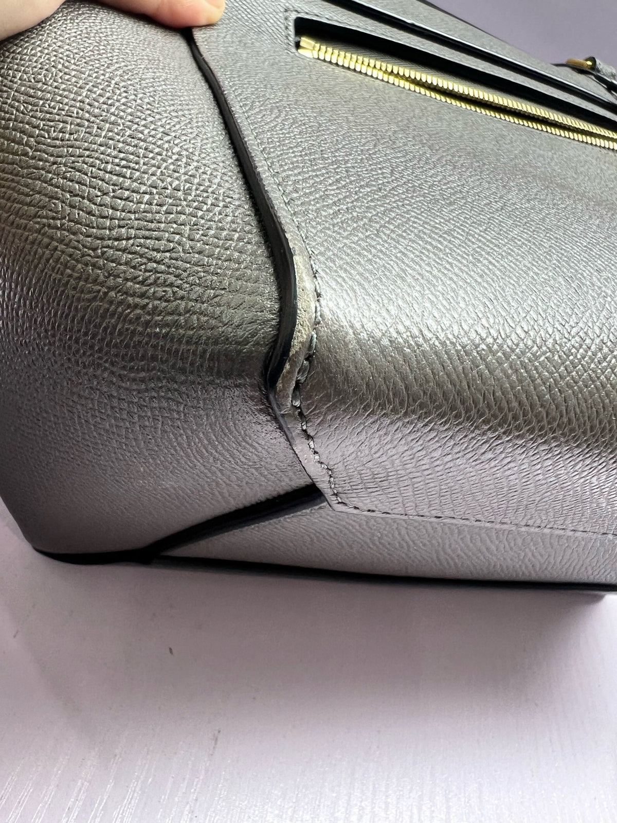 Celine - Belt Bag Large - Leather - Grey - (large)