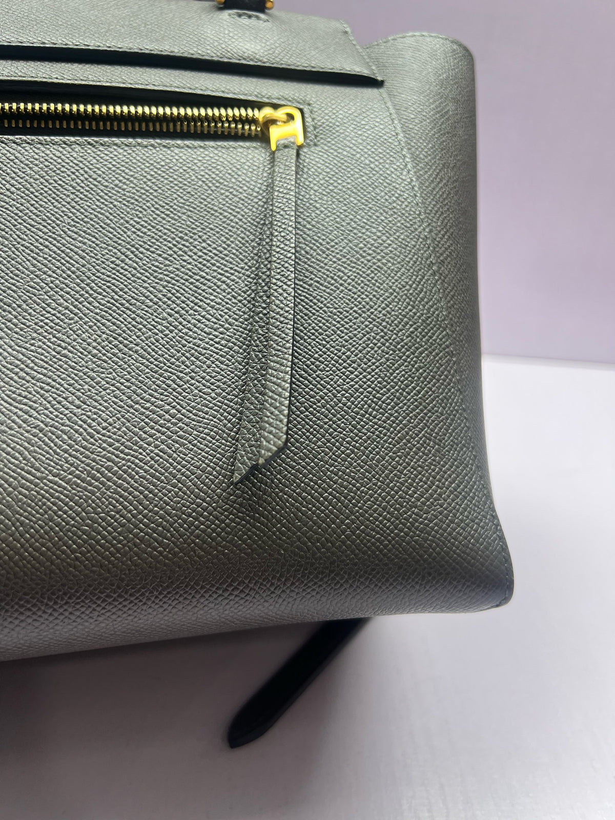 Celine - Belt Bag Large - Leather - Grey - (large)