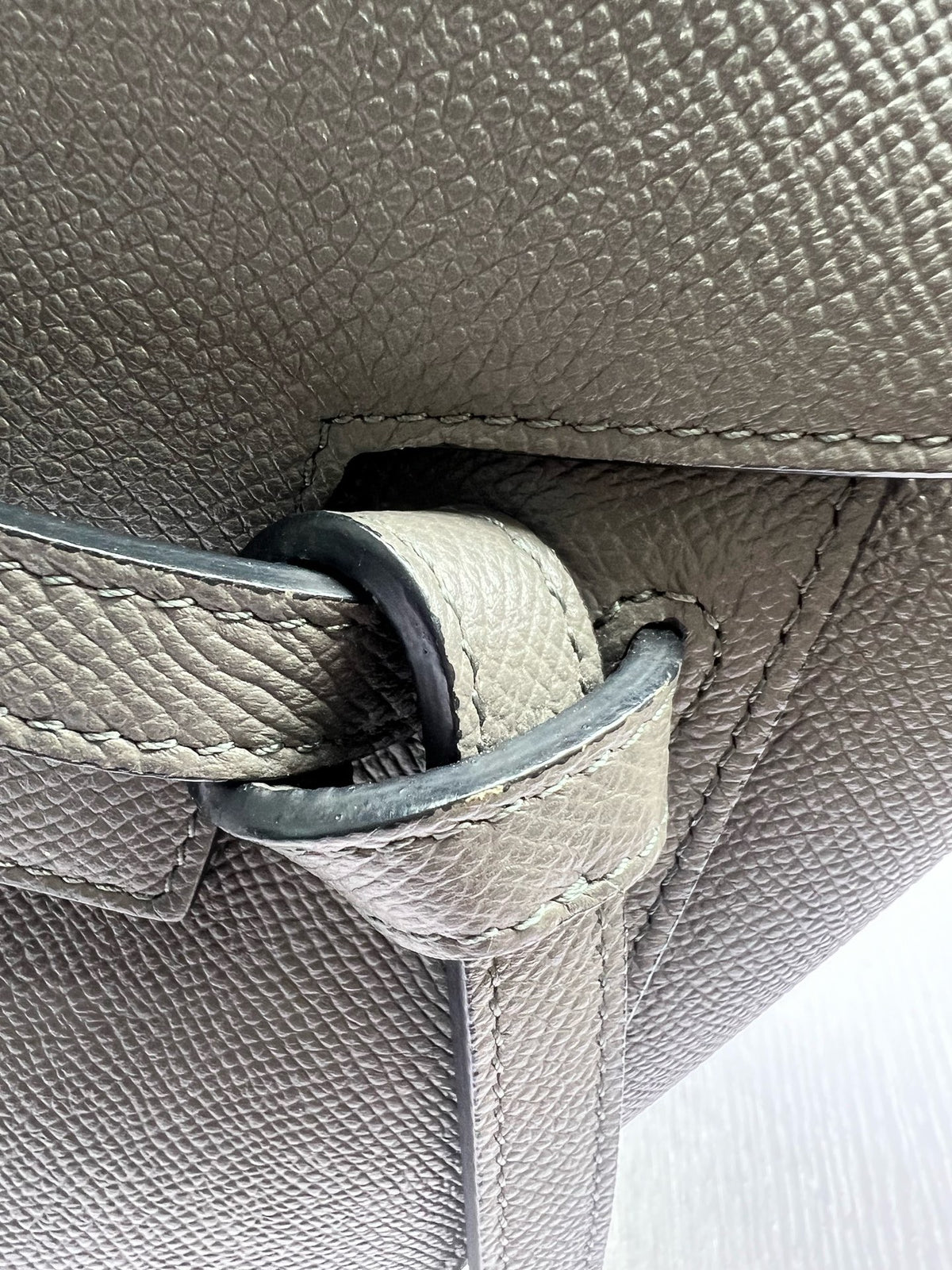 Celine - Belt Bag Large - Leather - Grey - (large)