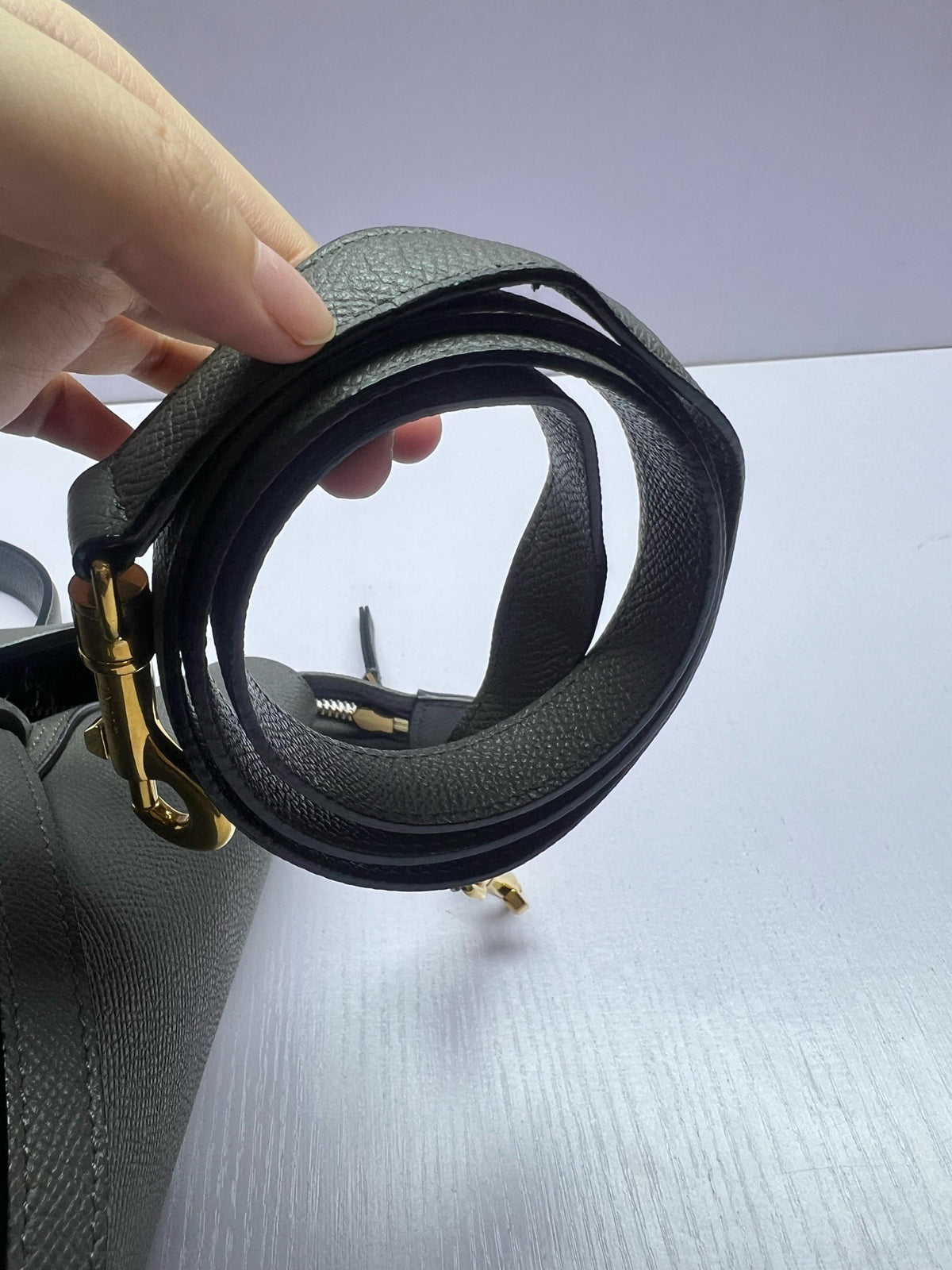 Celine - Belt Bag Large - Leather - Grey - (large)