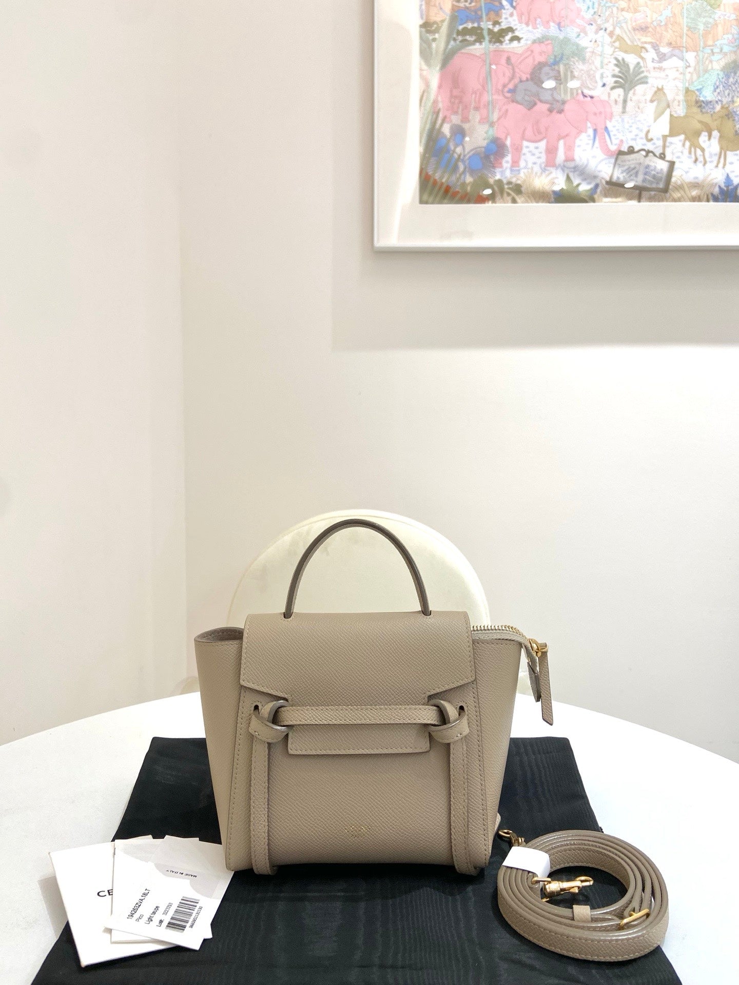 Celine - Belt Bag - Leather - Beige - (mini)