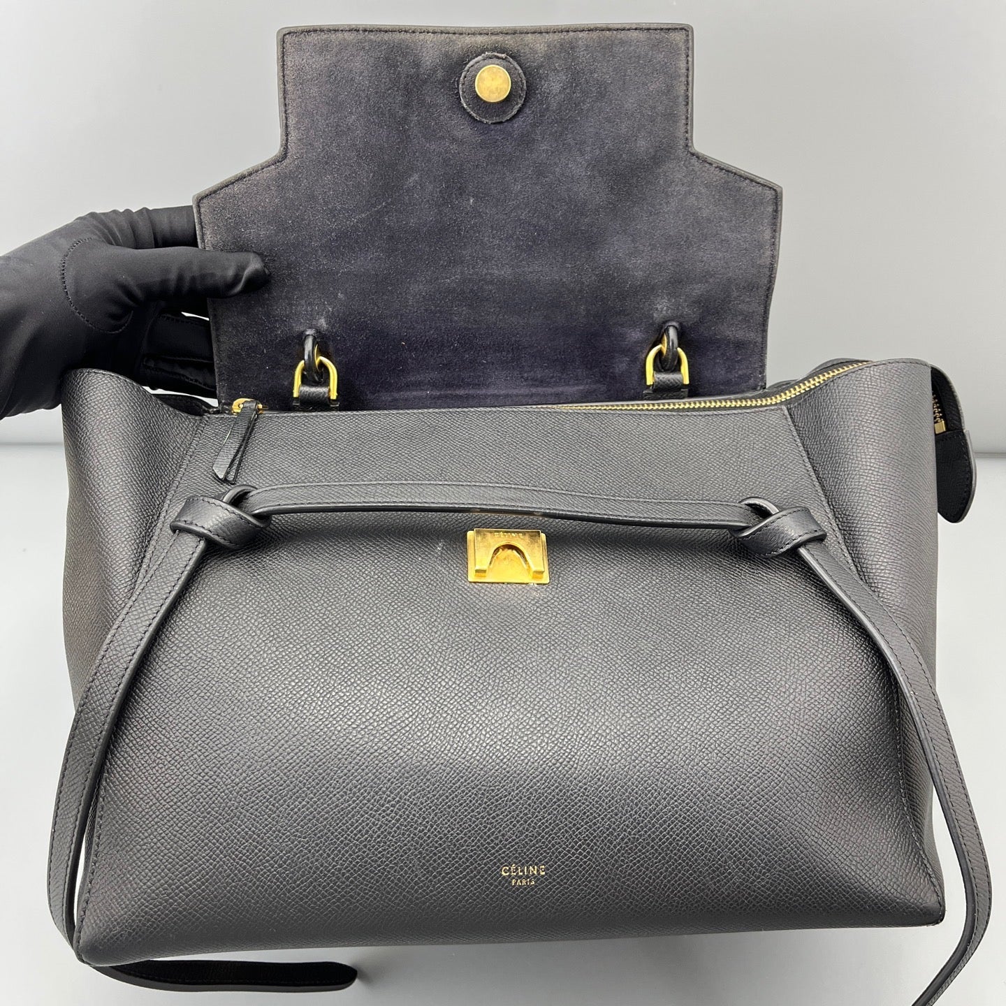 Celine - Belt Bag - Leather - Black - (medium)