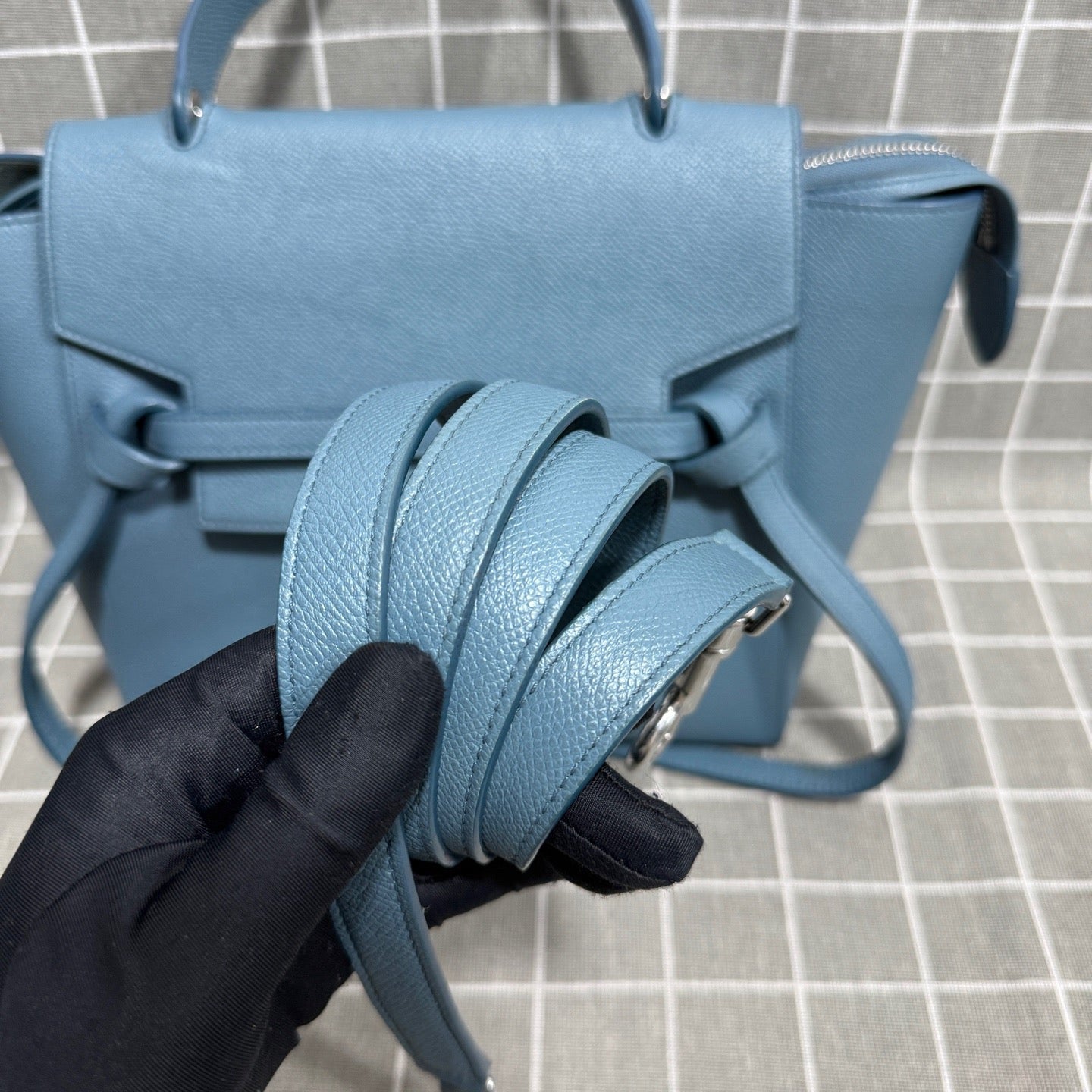Celine - Belt Bag - Leather - Blue - (medium)