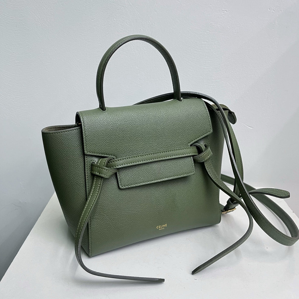 Celine - Belt Bag - Leather - Green