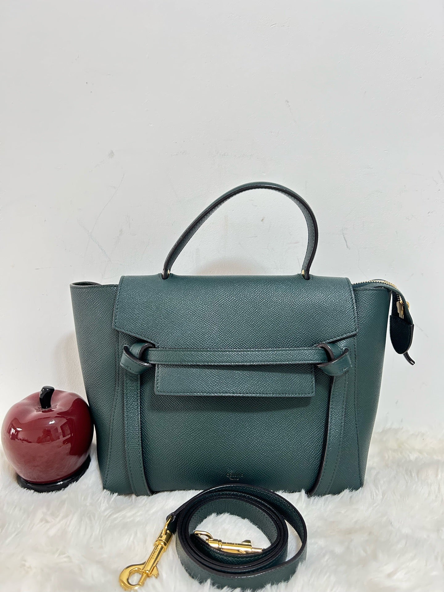 Celine - Belt Bag - Leather - Green - (micro)