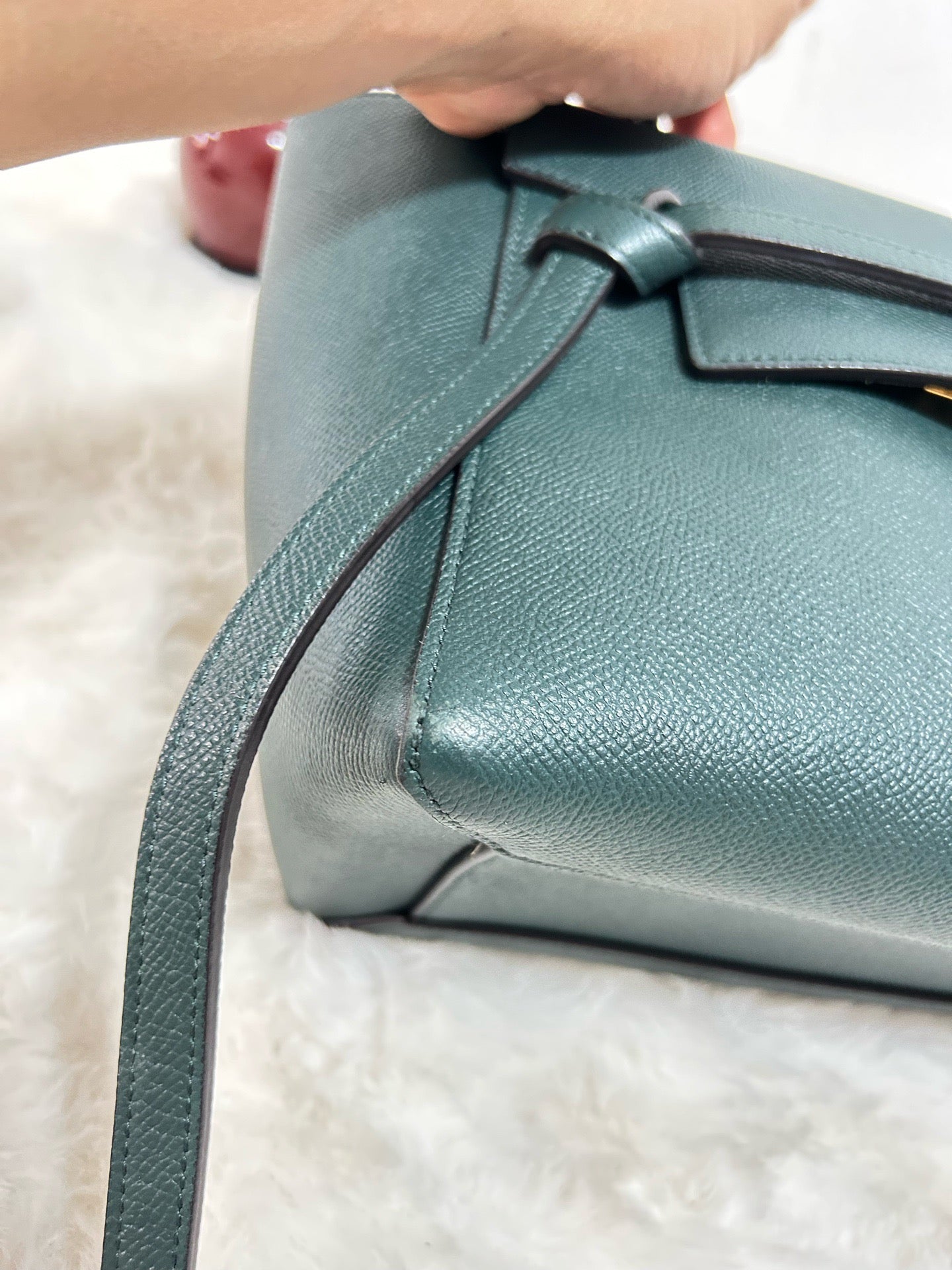 Celine - Belt Bag - Leather - Green - (micro)