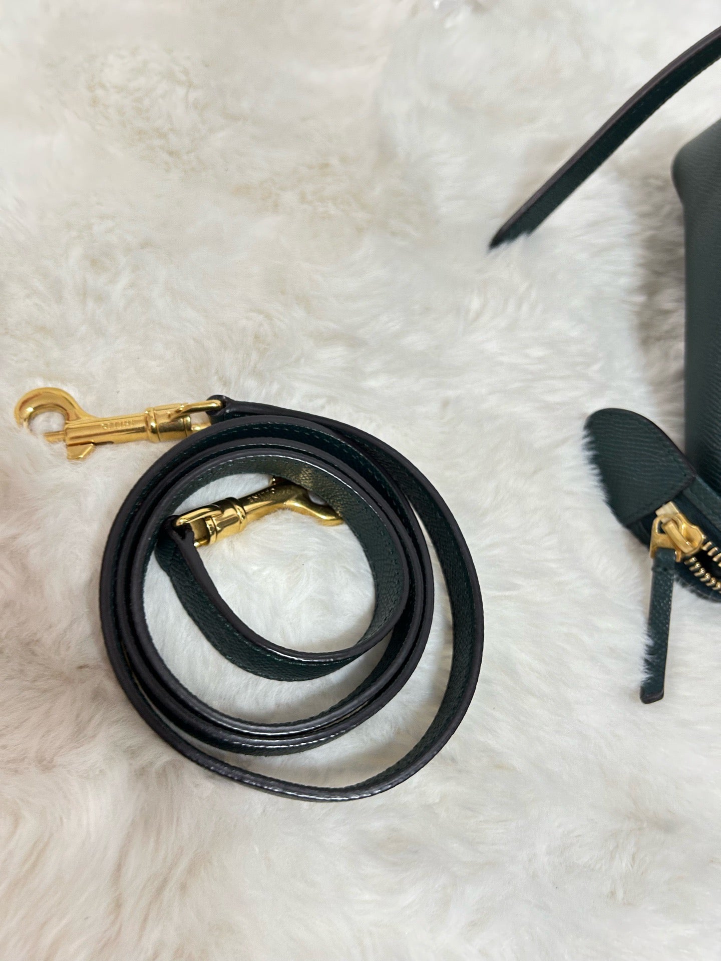 Celine - Belt Bag - Leather - Green - (micro)