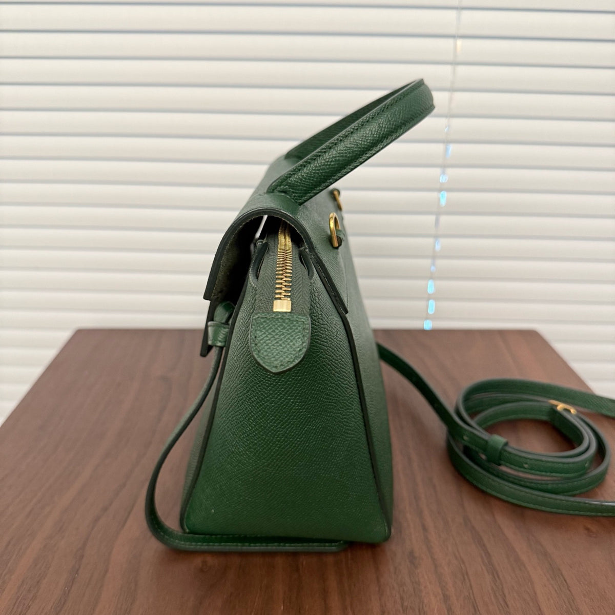 Celine - Belt Bag - Leather - Green - (mini)