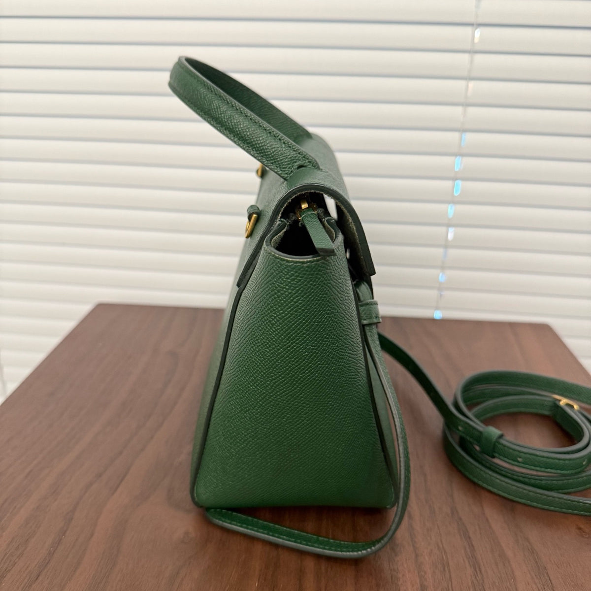 Celine - Belt Bag - Leather - Green - (mini)