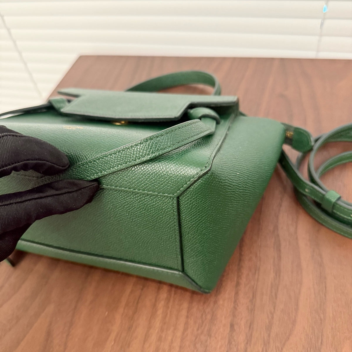 Celine - Belt Bag - Leather - Green - (mini)