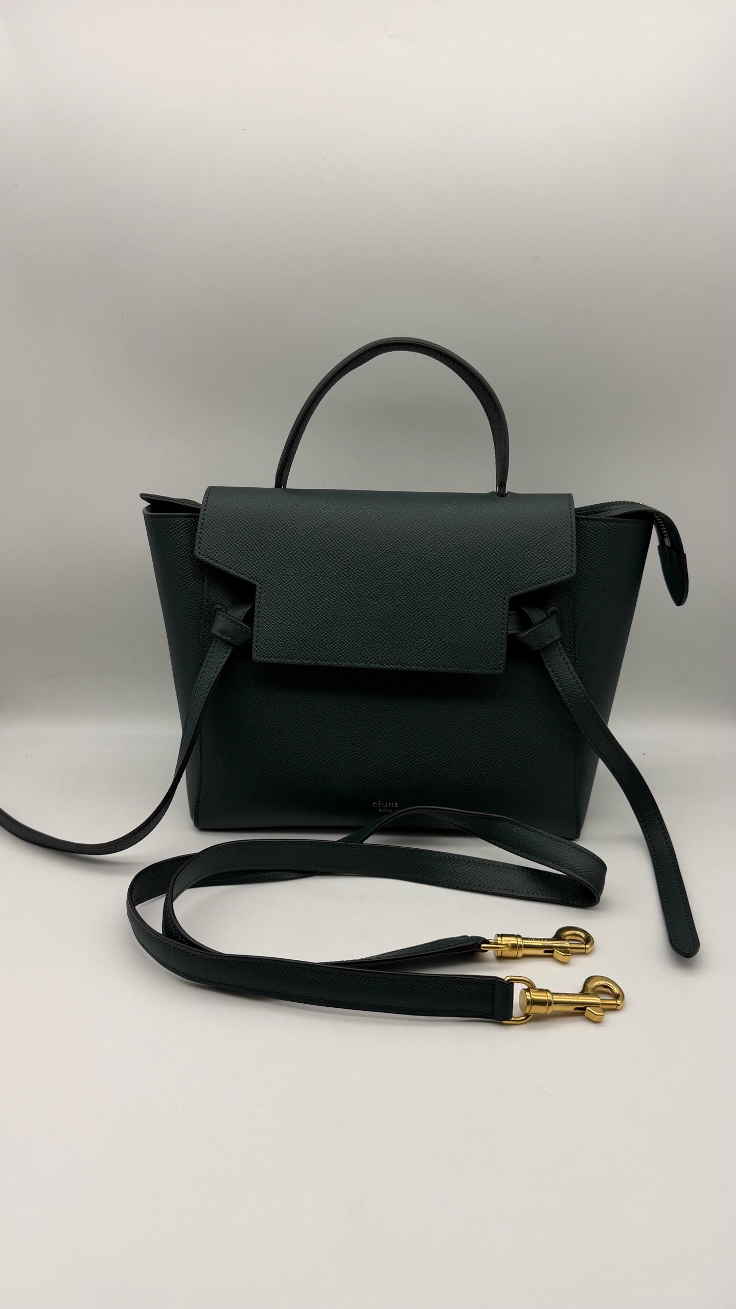 Celine - Belt Bag - Leather - Green - (small)