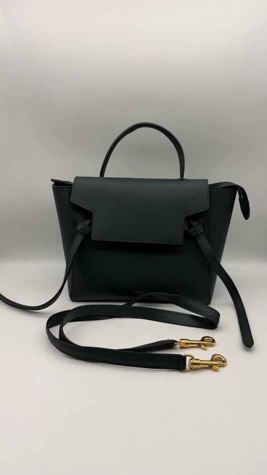 Celine - Belt Bag - Leather - Green - (small)