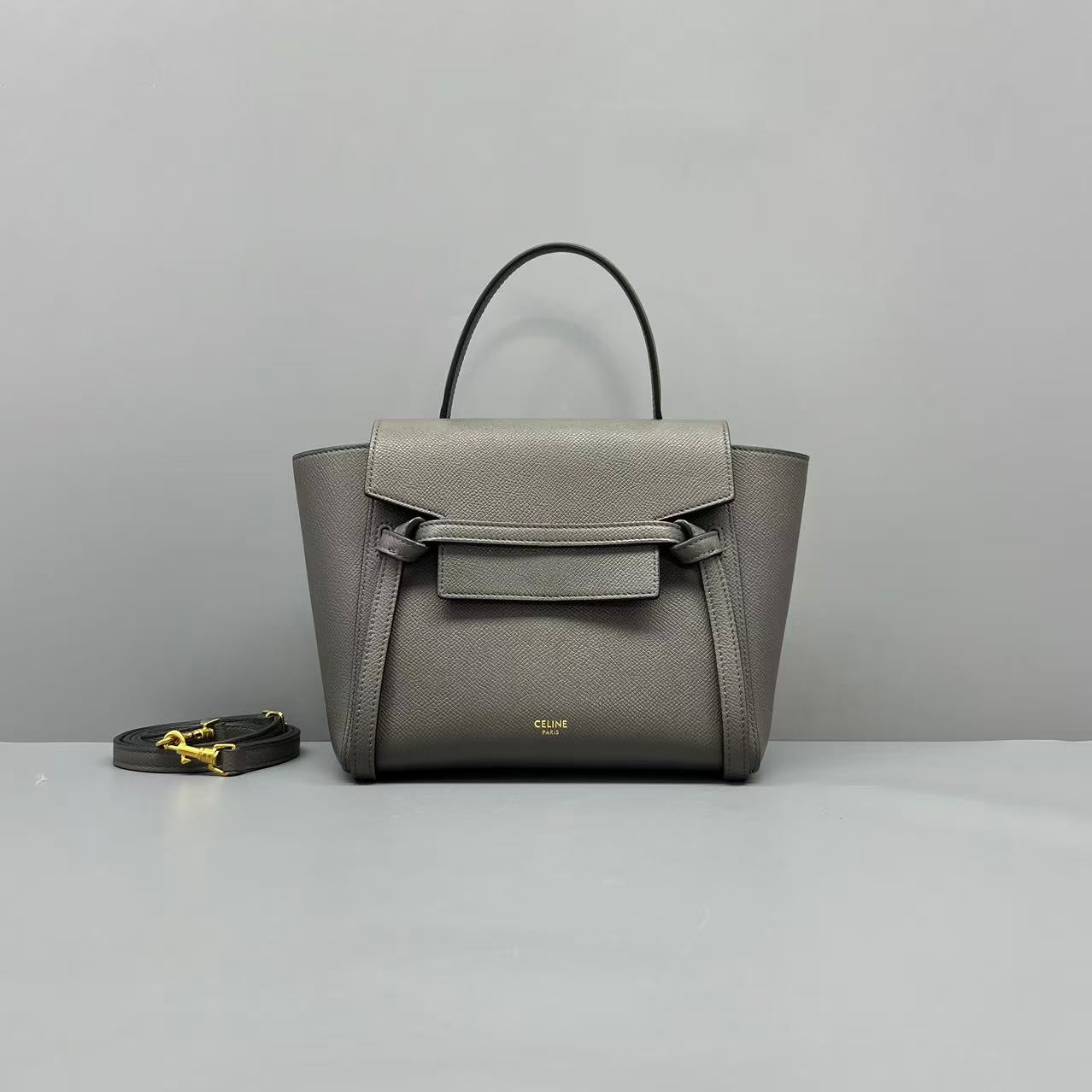 Celine - Belt Bag - Leather - Grey - (mini)