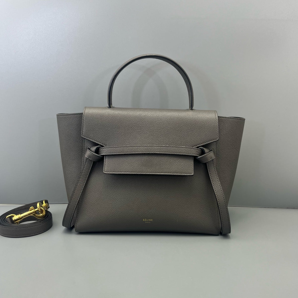 Celine - Belt Bag - Leather - Grey - (mini)