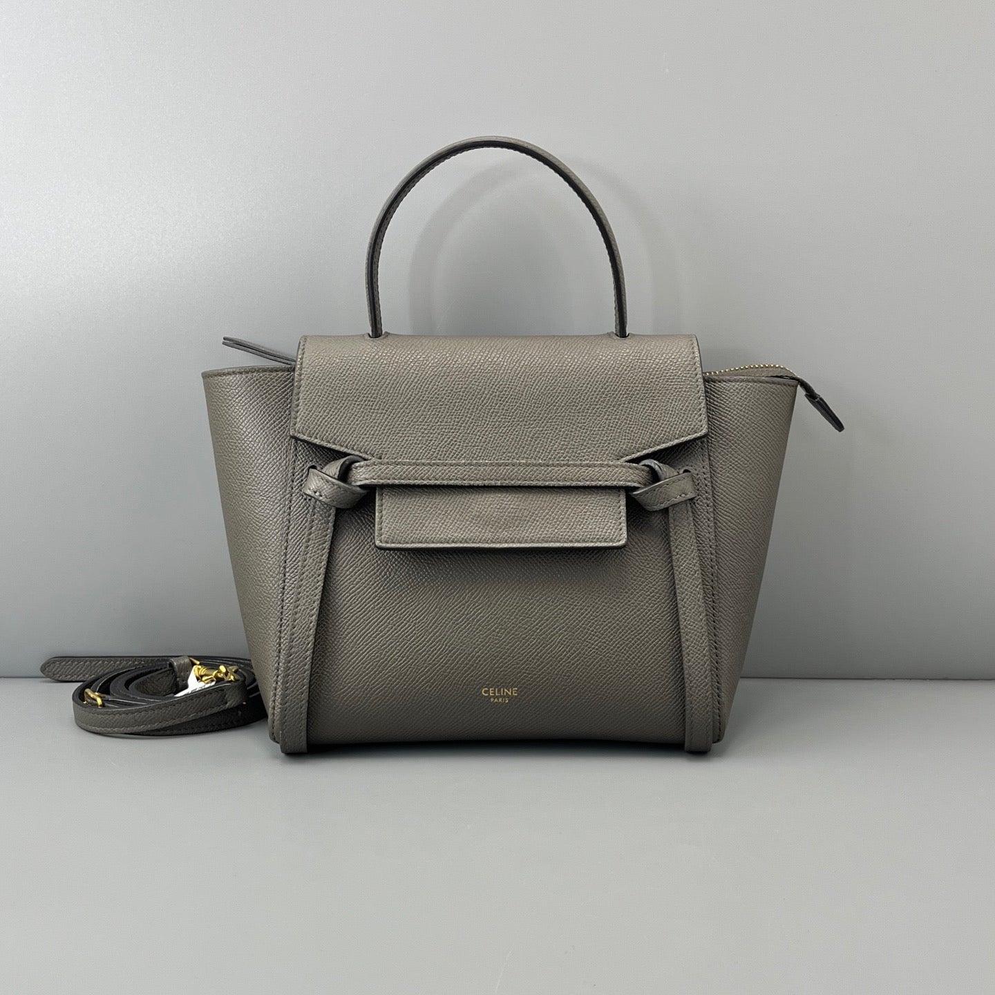 Celine - Belt Bag - Leather - Grey - (mini)