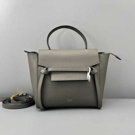 Celine - Belt Bag - Leather - Grey - (mini)