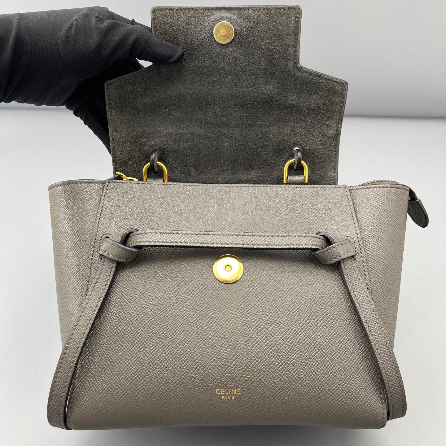 Celine - Belt Bag - Leather - Grey - (mini)