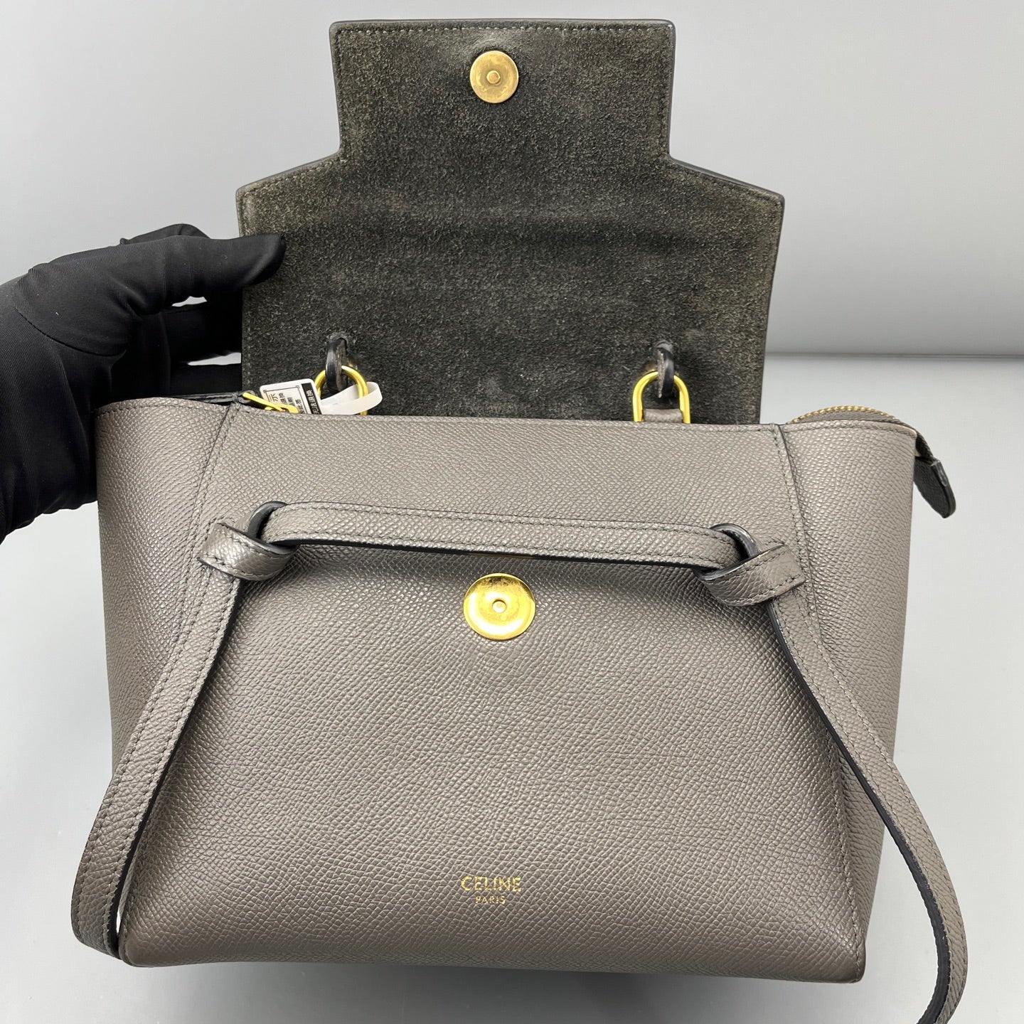 Celine - Belt Bag - Leather - Grey - (mini)