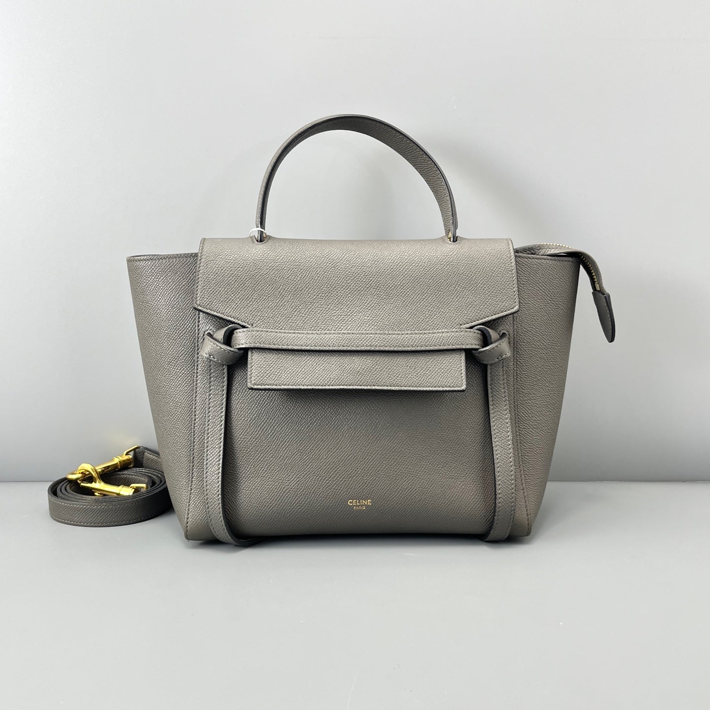 Celine - Belt Bag - Leather - Grey - (small)